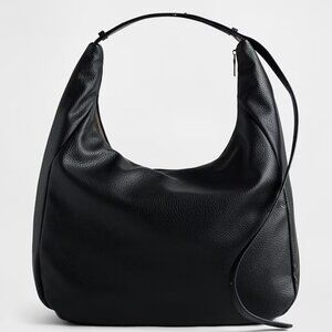 GAP Black Vegan Pebble Leather Slouchy Bag/NWT